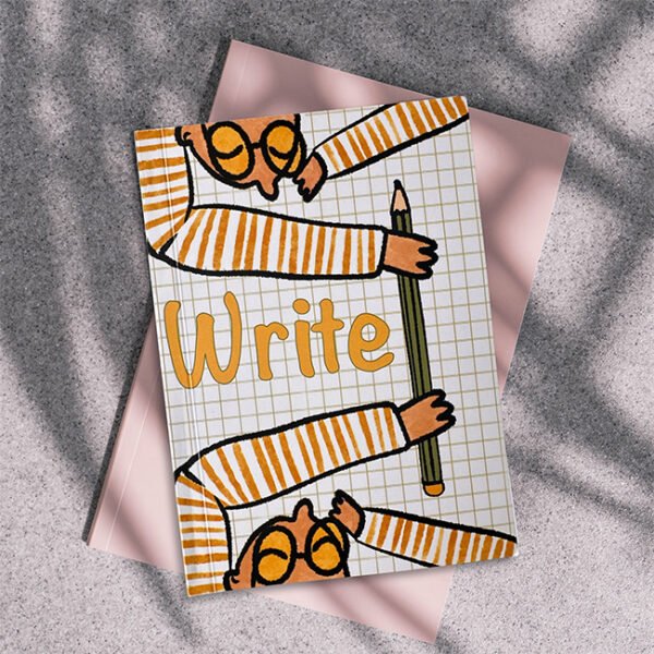 Twin Scribbles- Notebook (A5, Soft Cover Book, 80 dotted pages)
