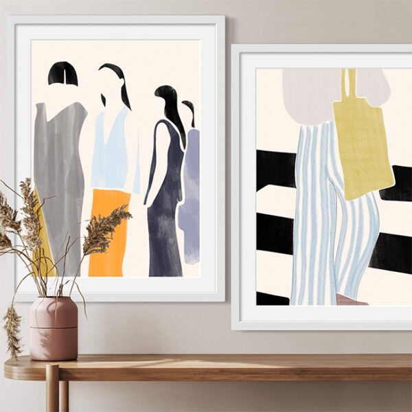 Chic Silhouettes - Set of 2 Digital Prints