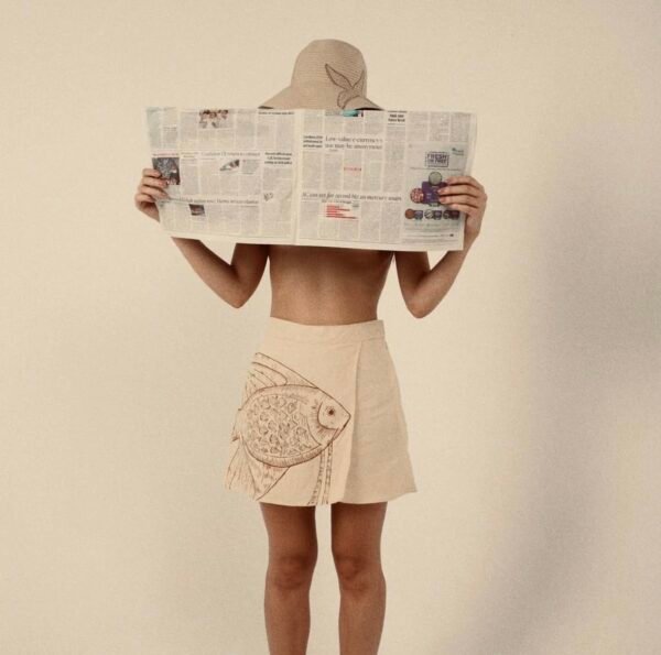 Dune Fish - Hand Painted Skort - Image 2
